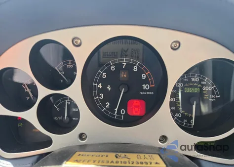 2001 Ferrari 360 Spider z USA, uszkodzony, nr VIN ZFFYT53A810123897